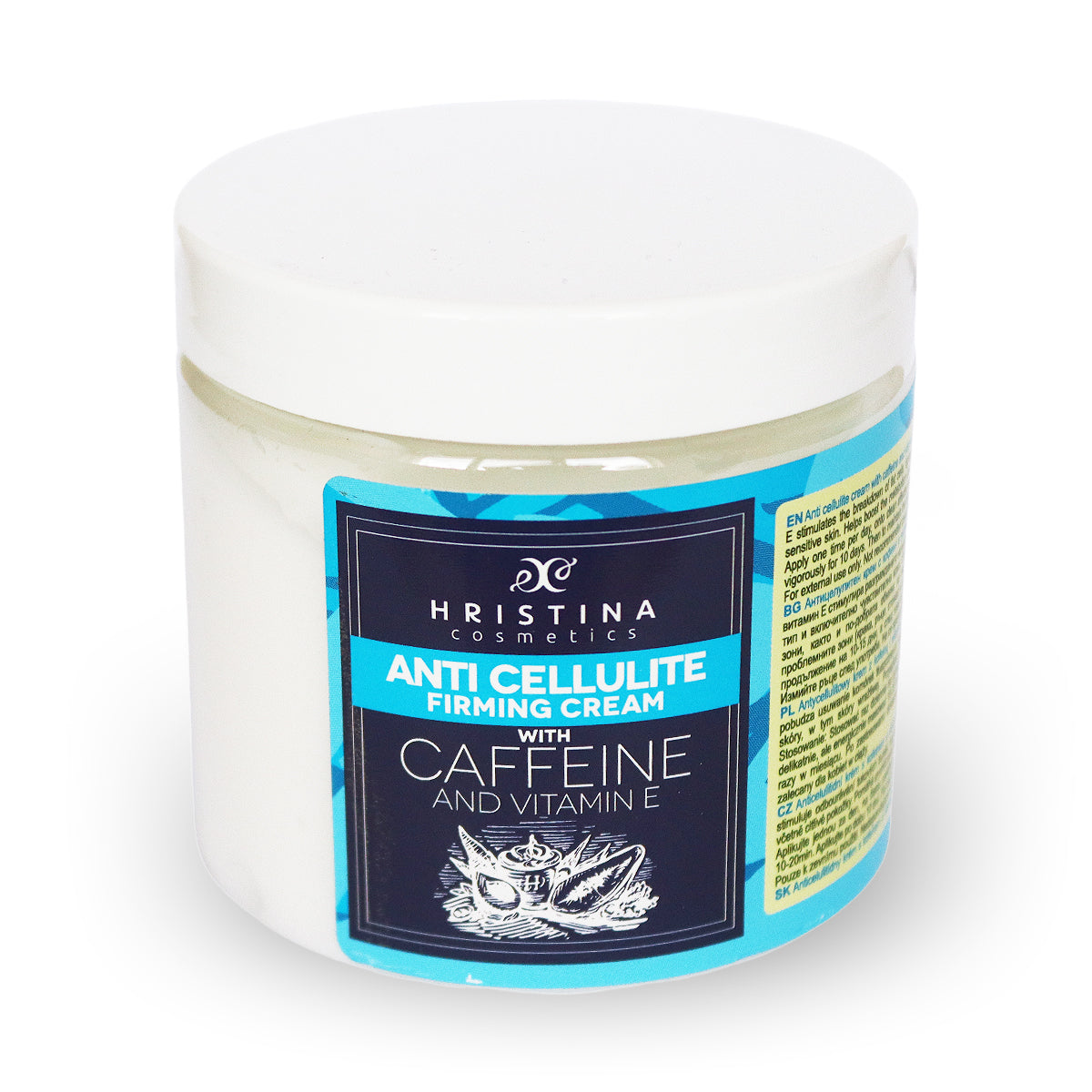 Anti-Cellulite Cream with Caffeine and Vitamin E, 200ml