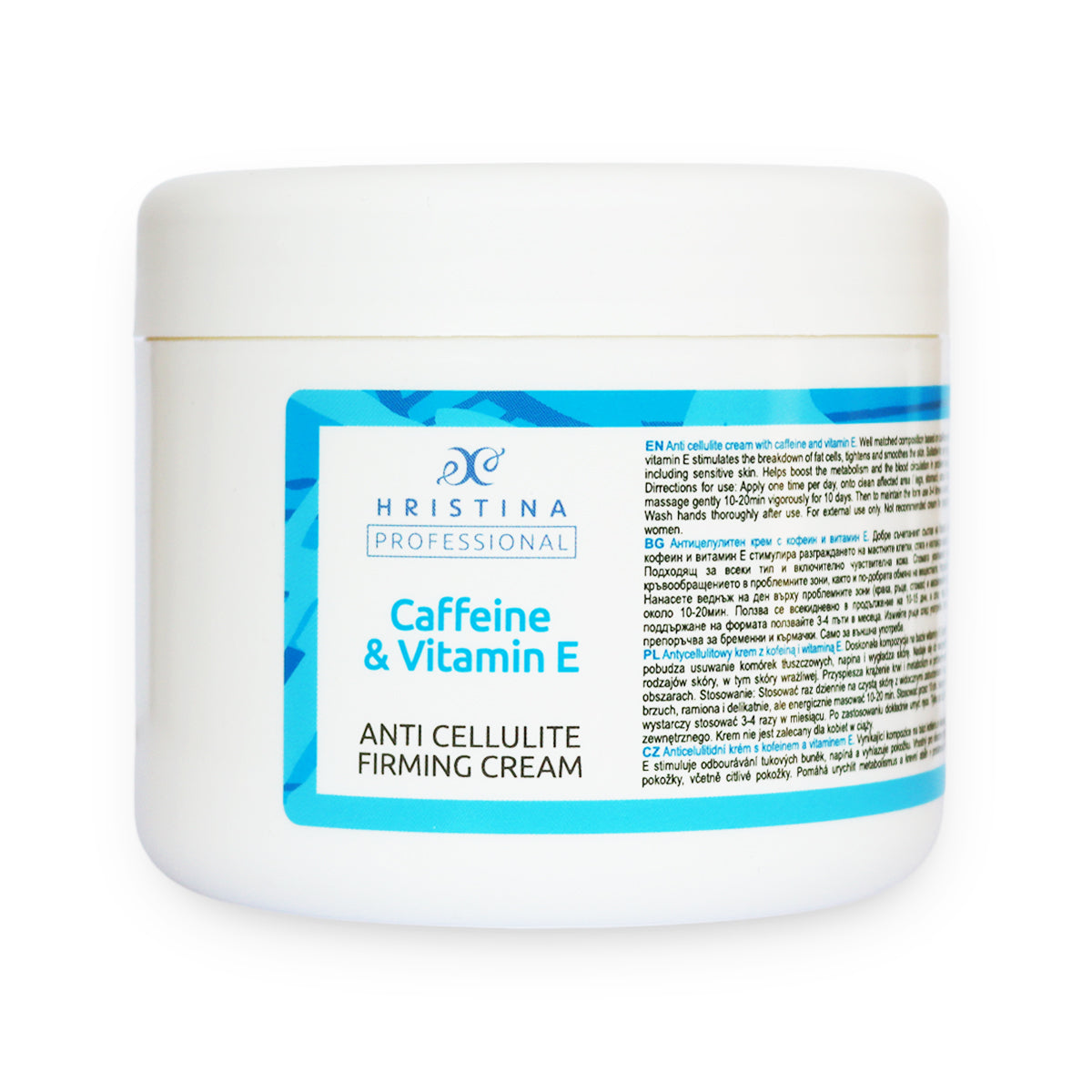 Anti-Cellulite Cream with Caffeine and Vitamin E, 500ml