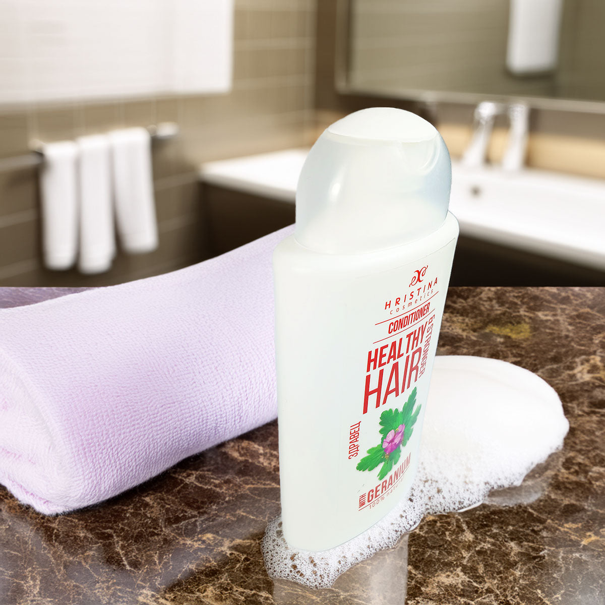 Hair Conditioner with Geranium Extract for Hair Strength, 200ml