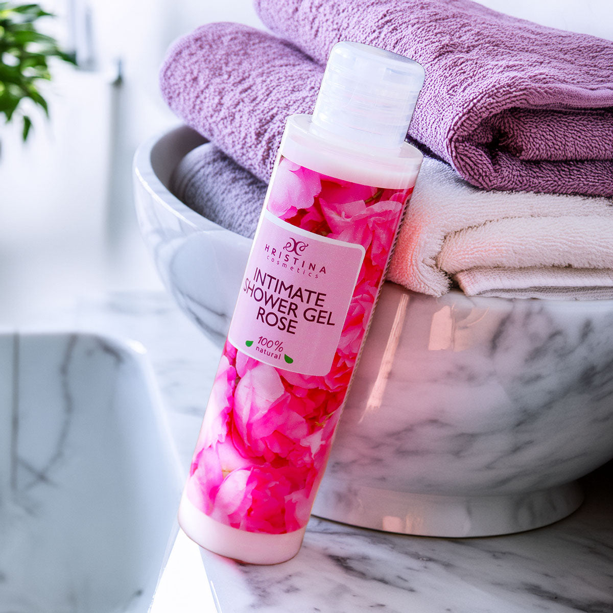Intimate Shower Gel with Rose, 125ml