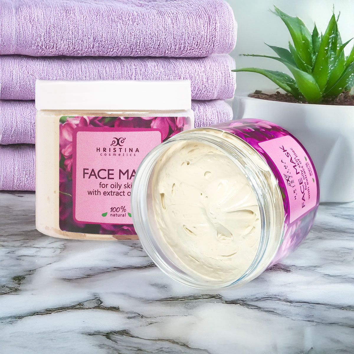 Mask for Oily Skin with Lilac Extract, 200ml
