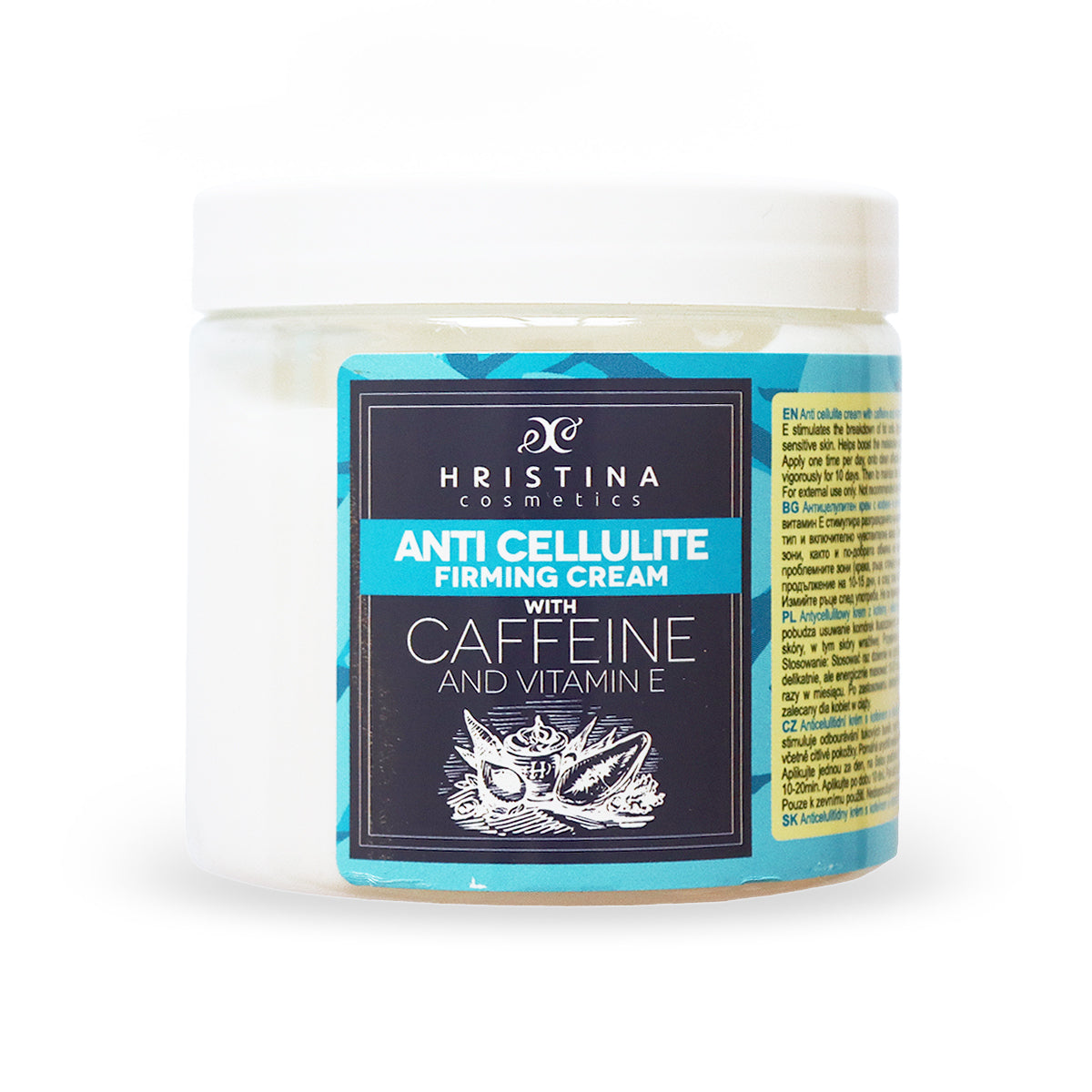 Anti-Cellulite Cream with Caffeine and Vitamin E, 200ml