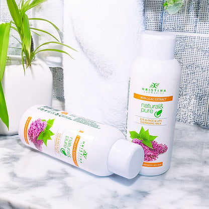 Cleansing Milk for Eyes, Face and Lips with lilac Extract, 150ml Oily Skin Suitable