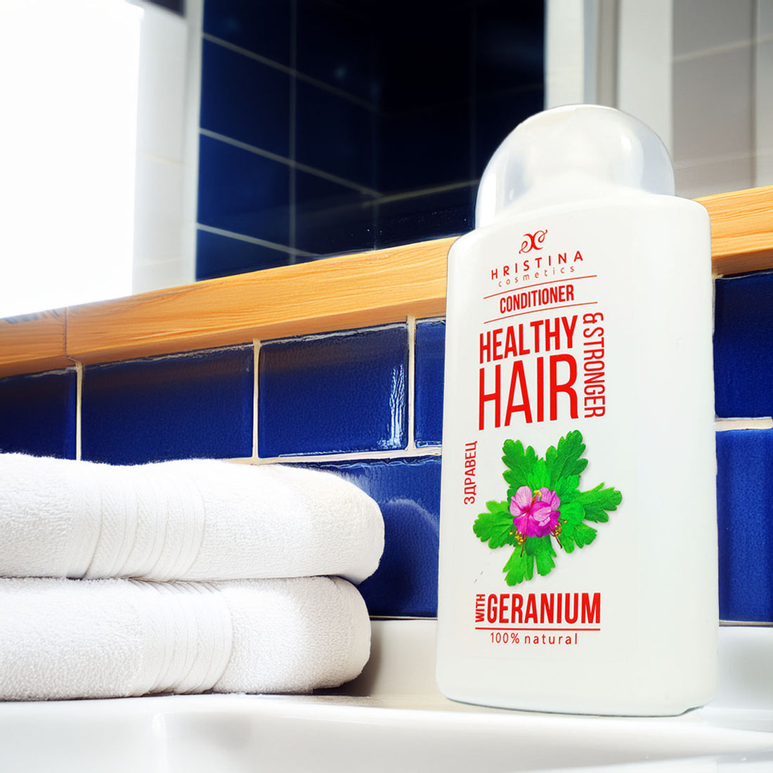 Hair Conditioner with Geranium Extract for Hair Strength, 200ml