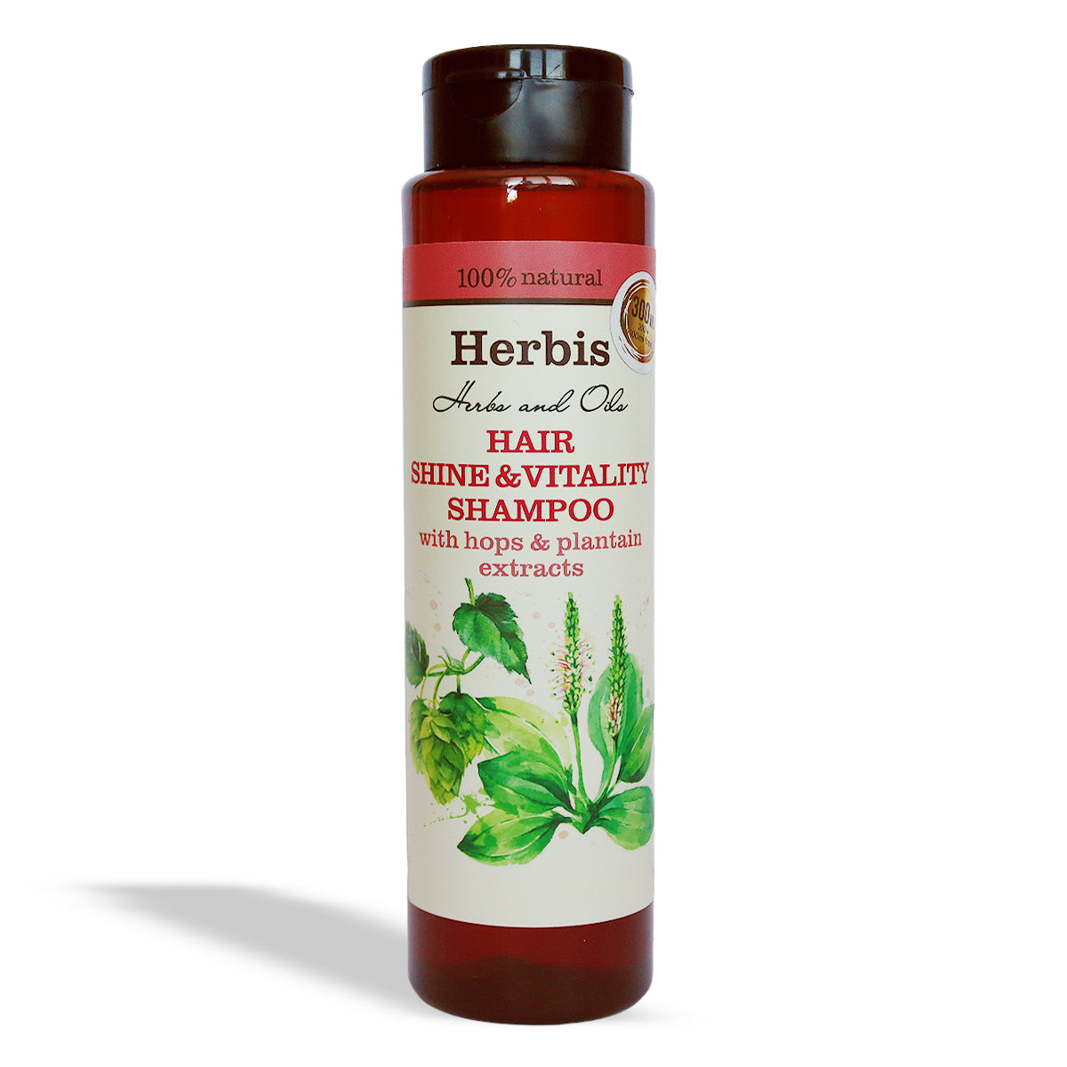 Hair Shine &amp; Vitality Shampoo with Hops &amp; Plantain Extracts, 300ml