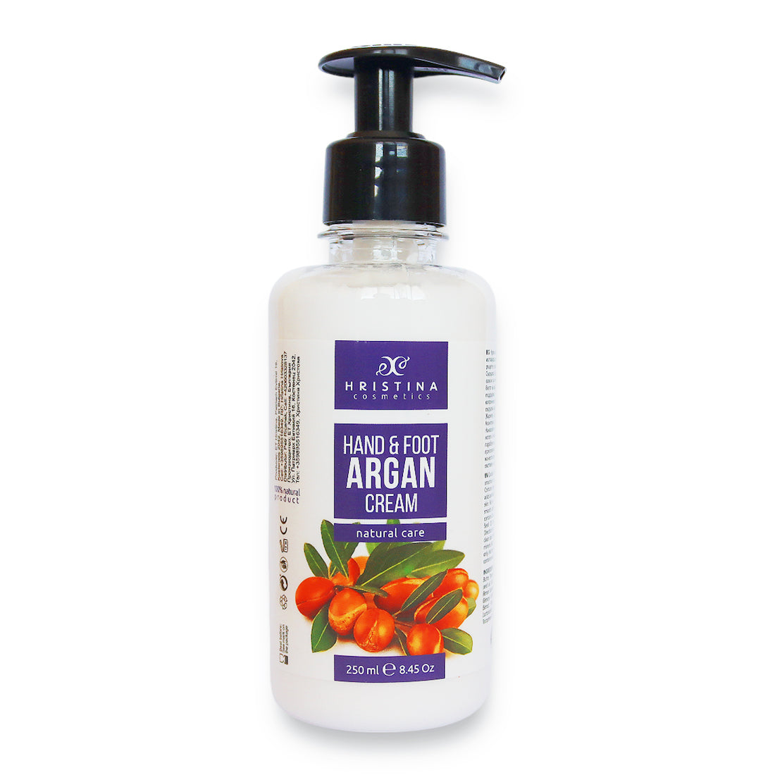 Hand and Foot Cream with Argan Oil, 250ml
