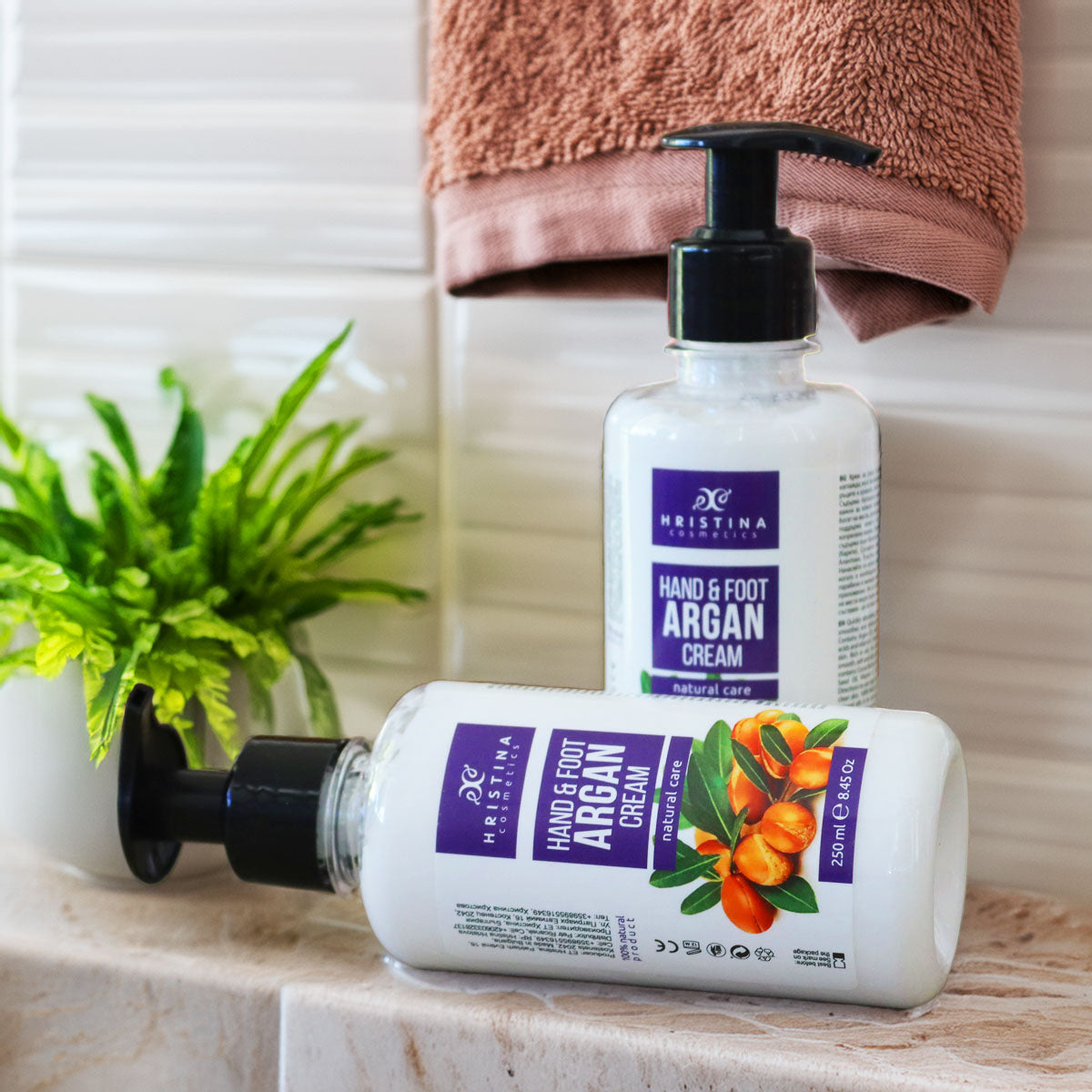 Hand and Foot Cream with Argan Oil, 250ml