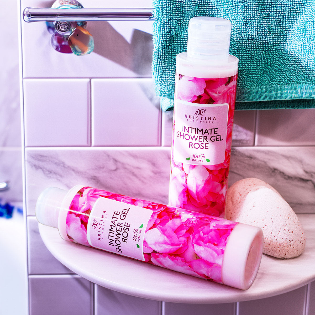 Intimate Shower Gel with Rose, 125ml