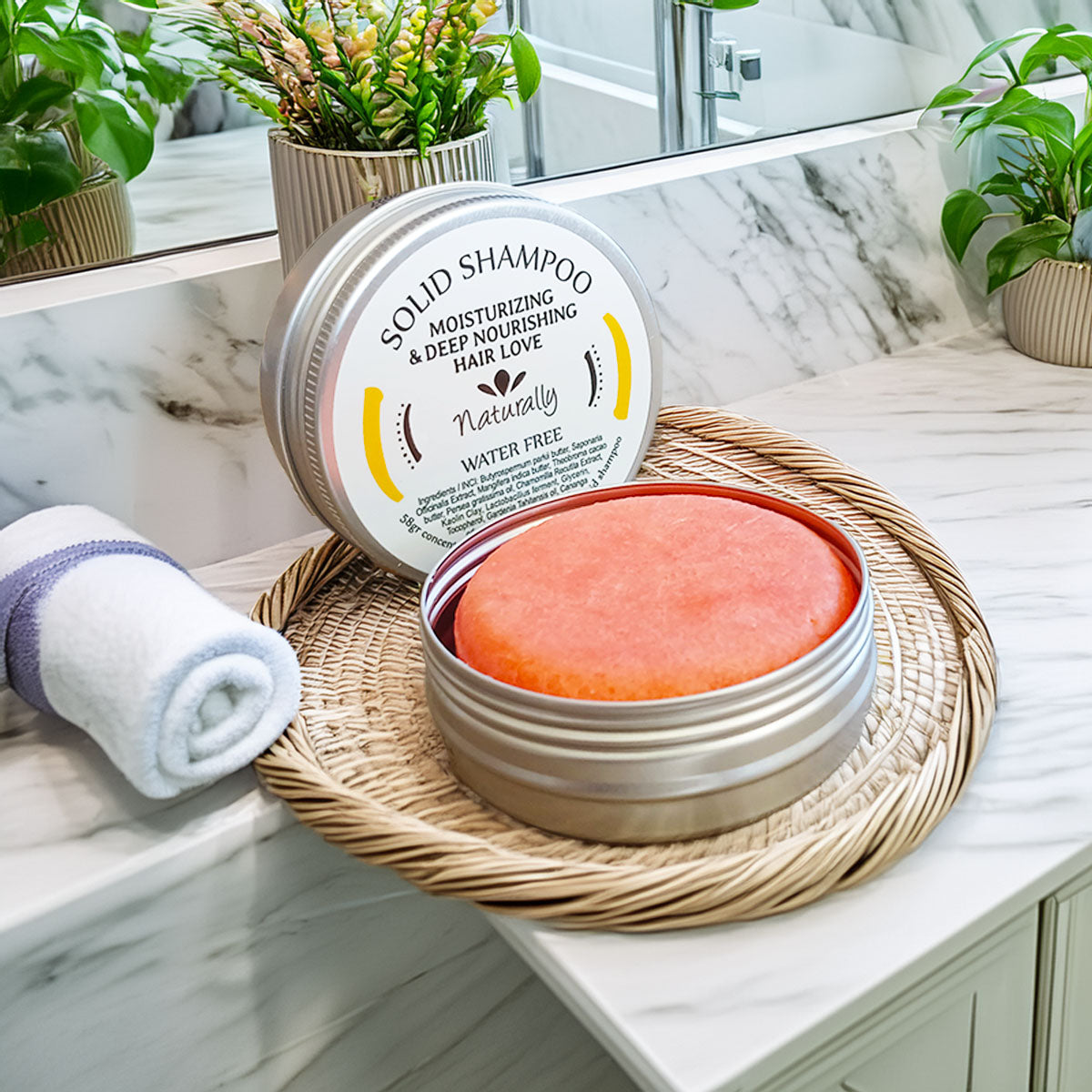 Solid Shampoo for Deep Nourishment and Hydration, 58gr