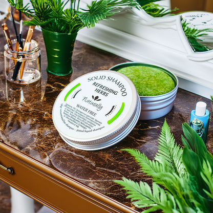 Solid Shampoo with Refreshing Herbs, 58gr
