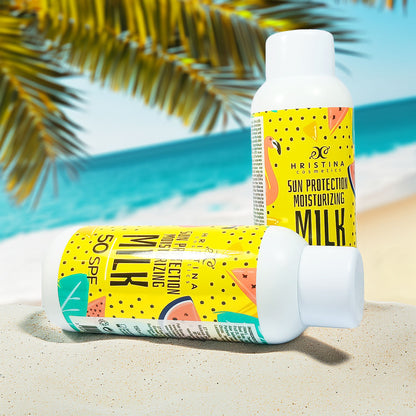 حليب مرطب للحماية من الشمس SPF50، 150 مل