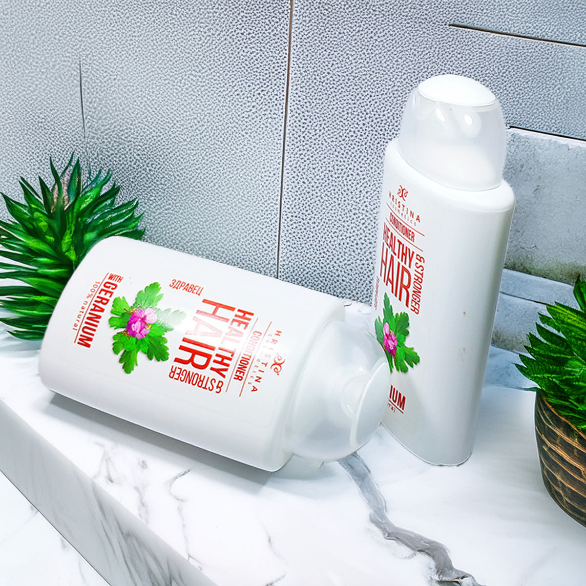 Hair Conditioner with Geranium Extract for Hair Strength, 200ml