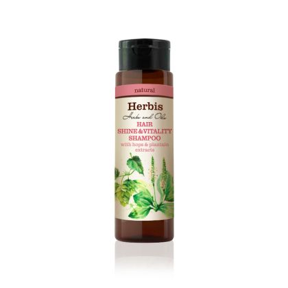 Hair Shine &amp; Vitality Shampoo with Hops &amp; Plantain Extracts, 300ml